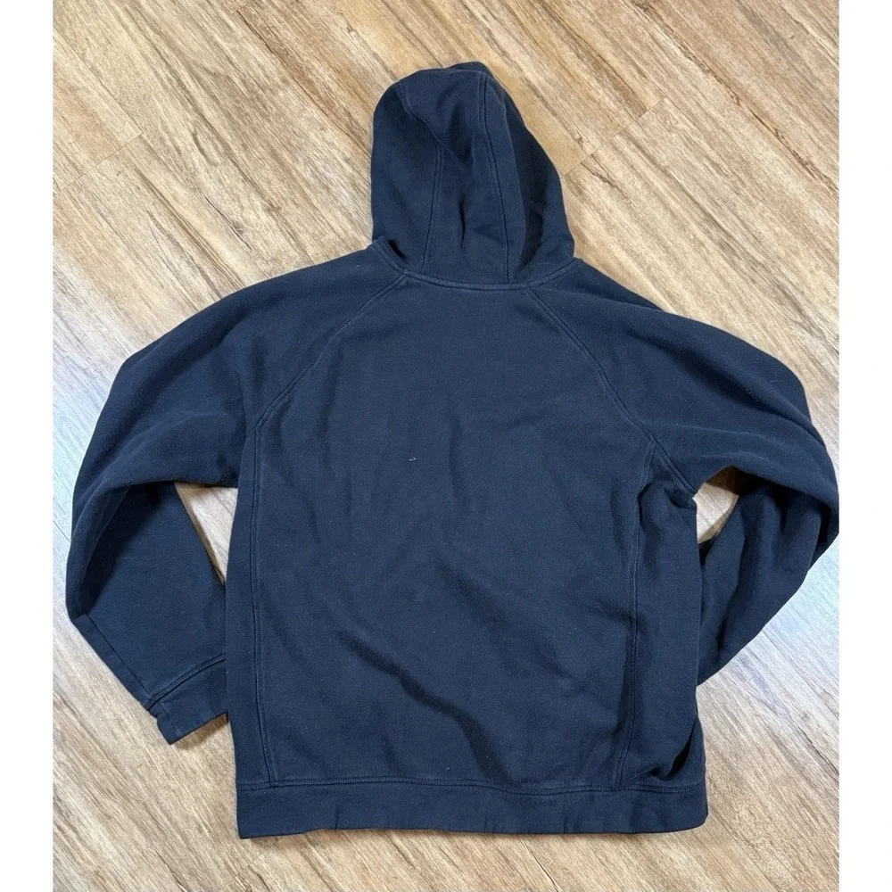 Adidas Mens Large Black Big Logo Pullover Hoodie Sweatshirt Fleece